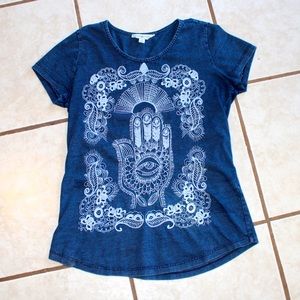 Lucky Lotus Embroidered T-Shirt